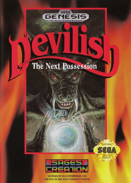 Bad Omen box art for Sega Mega Drive